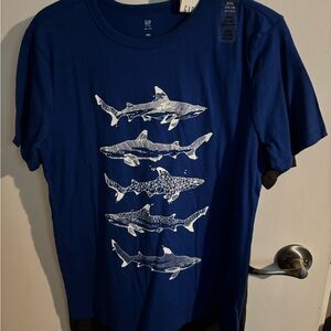 GAP Navy Shark Print Tee
